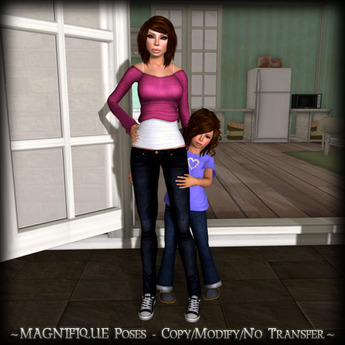 Second Life Marketplace - *MP* Don't Be Shy! (Mom-Kid Pose)